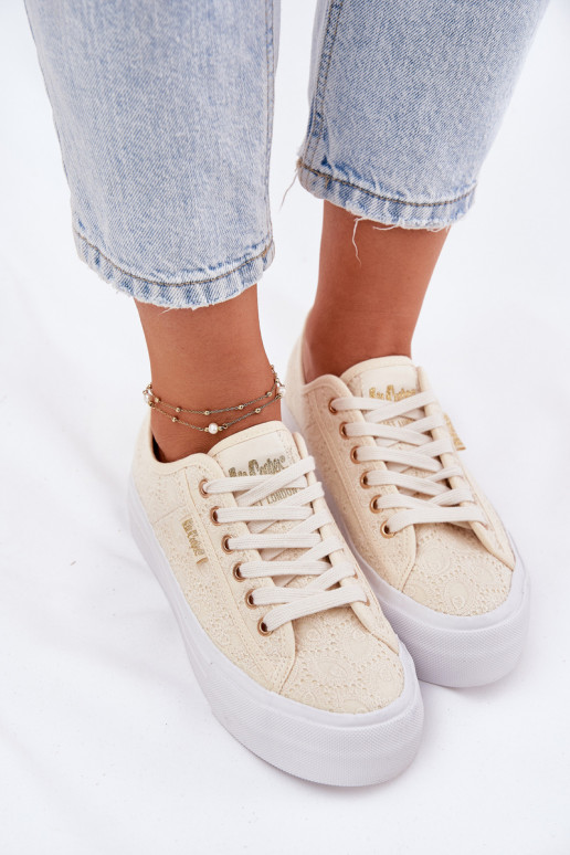 Chaussures de loisirs avec de la dentelle Lee Cooper LCDANS-25-31-3440L beige Chaussures de loisirs avec de la dentelle Lee Cooper LCDANS-25-31-3440L beige