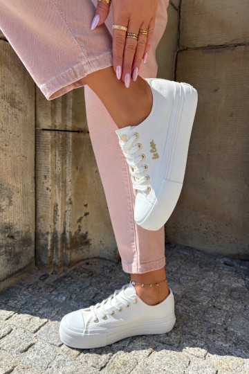 Chaussures de loisirs avec une plateforme Lee Cooper LCDANS-25-02-3289 couleur blanche