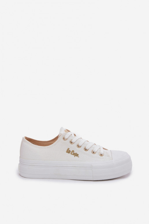 Chaussures de loisirs avec une plateforme Lee Cooper LCDANS-25-02-3289 couleur blanche Chaussures de loisirs avec une plateforme Lee Cooper LCDANS-25-02-3289 couleur blanche