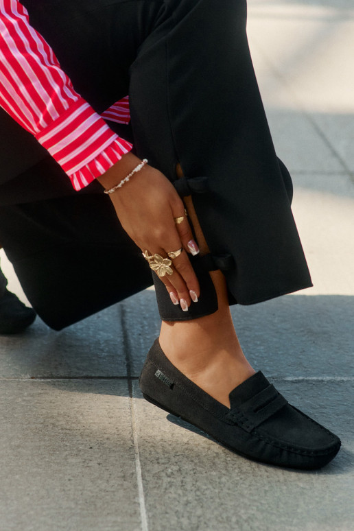 Mocassins en daim Big Star RR274948 couleur noire