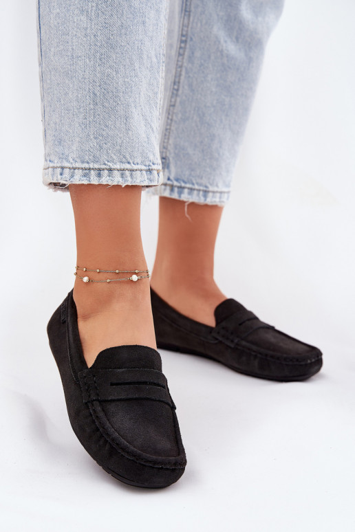 Mocassins en daim Big Star RR274948 couleur noire