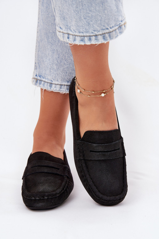 Mocassins en daim Big Star RR274948 couleur noire