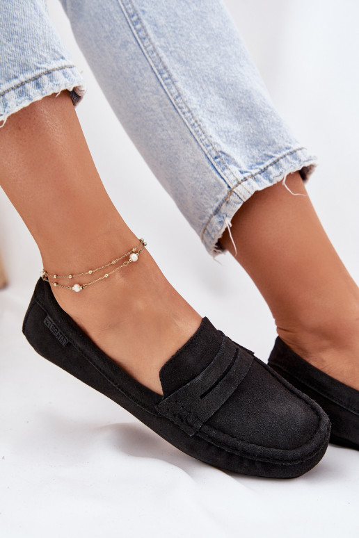Mocassins en daim Big Star RR274948 couleur noire
