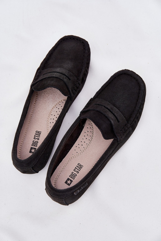Mocassins en daim Big Star RR274948 couleur noire