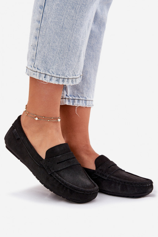 Mocassins en daim Big Star RR274948 couleur noire