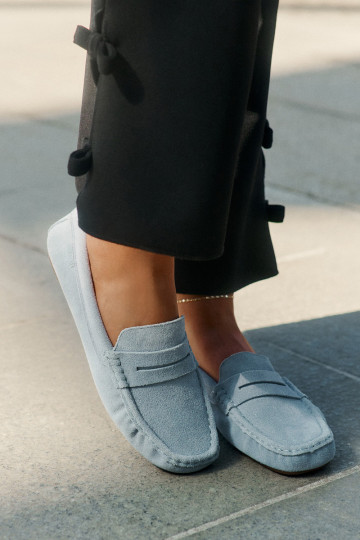 Mocassins en daim Big Star RR274943 couleur bleue