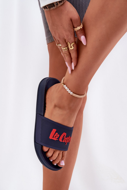 Pantoufles pour femmes Lee Cooper LCDANS-25-07-3524L bleu foncé Pantoufles pour femmes Lee Cooper LCDANS-25-07-3524L bleu foncé