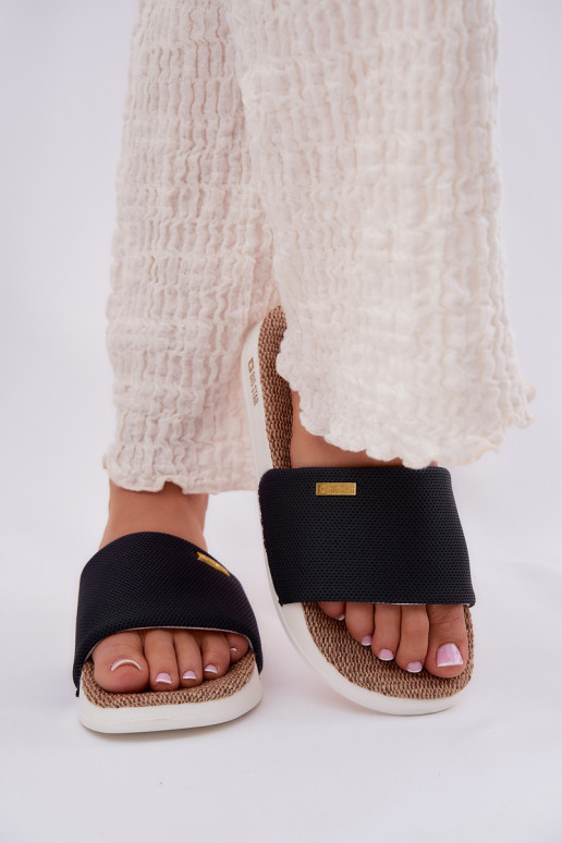 Pantoufles pour femmes Big Star RR274A108 couleur noire Pantoufles pour femmes Big Star RR274A108 couleur noire