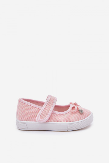 ballerines pour enfants avec des rubans couleur rose Amirinas 2