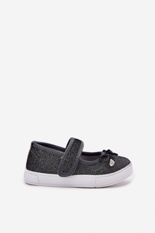 ballerines pour enfants avec des rubans couleur noire Amirinas