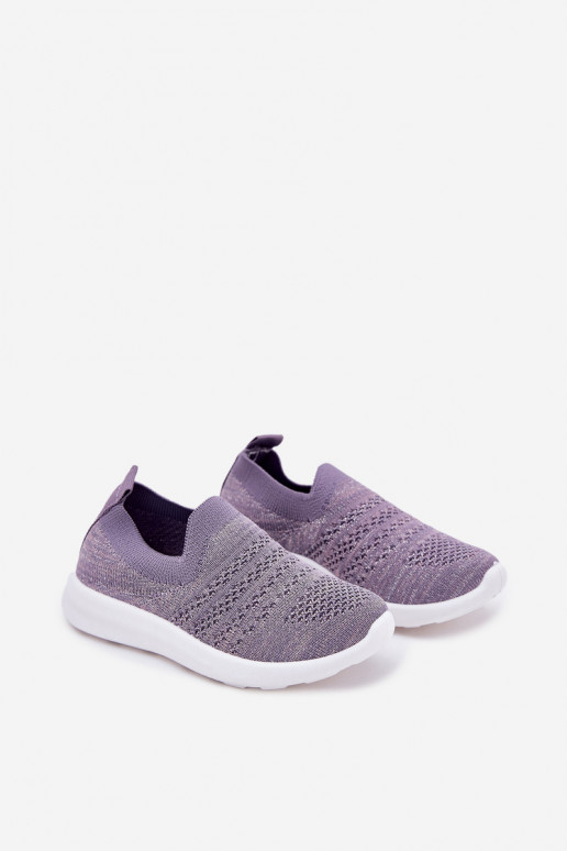 Puéril Un modèle convaincant baskets Couleur violette Grinala