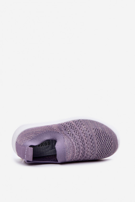 Puéril Un modèle convaincant baskets Couleur violette Grinala