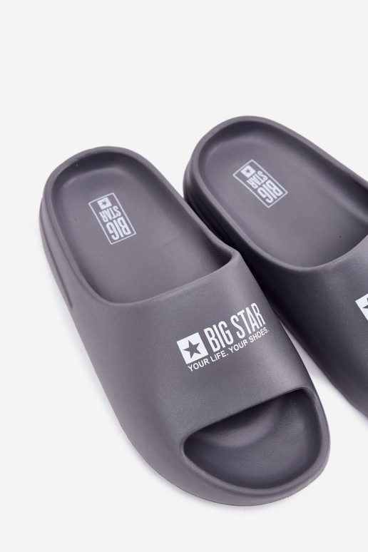 Pantoufles légères Chaussons Mâle Z Logo Big Star RR174A013 couleur grise