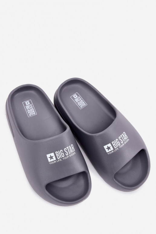 Pantoufles légères Chaussons Mâle Z Logo Big Star RR174A013 couleur grise