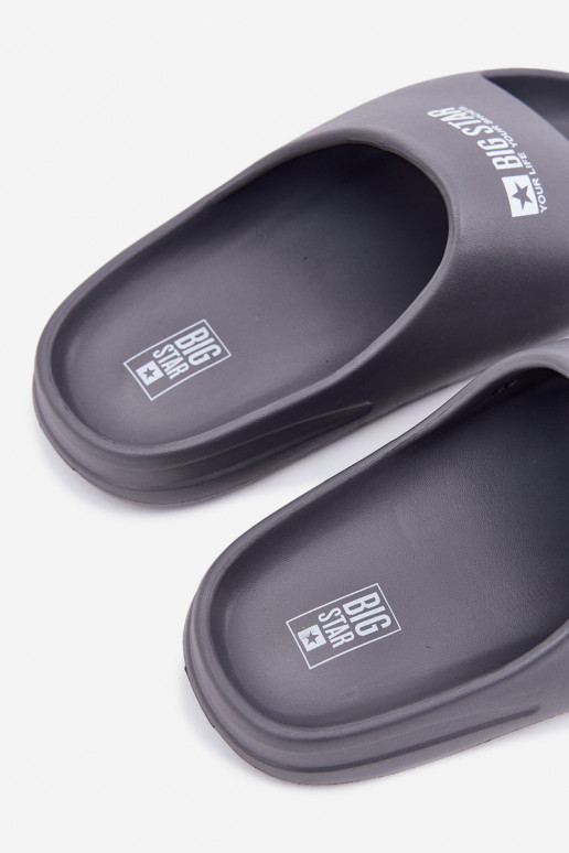 Pantoufles légères Chaussons Mâle Z Logo Big Star RR174A013 couleur grise