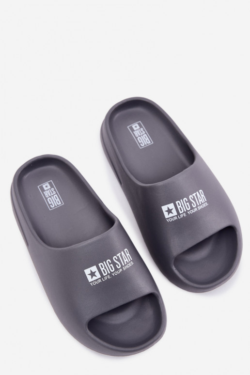 Pantoufles légères Chaussons Mâle Z Logo Big Star RR174A013 couleur grise