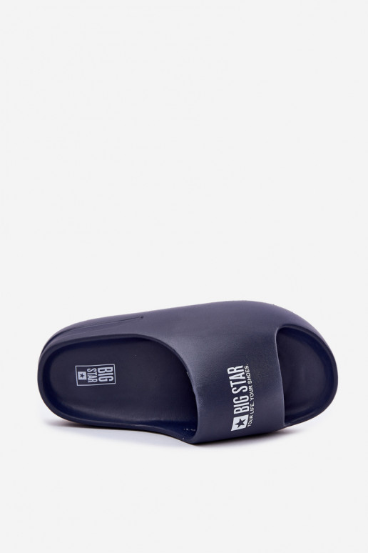 Pantoufles légères Chaussons Mâle Z Logo Big Star RR174A014 bleu foncé Pantoufles légères Chaussons Mâle Z Logo Big Star RR174A014 bleu foncé