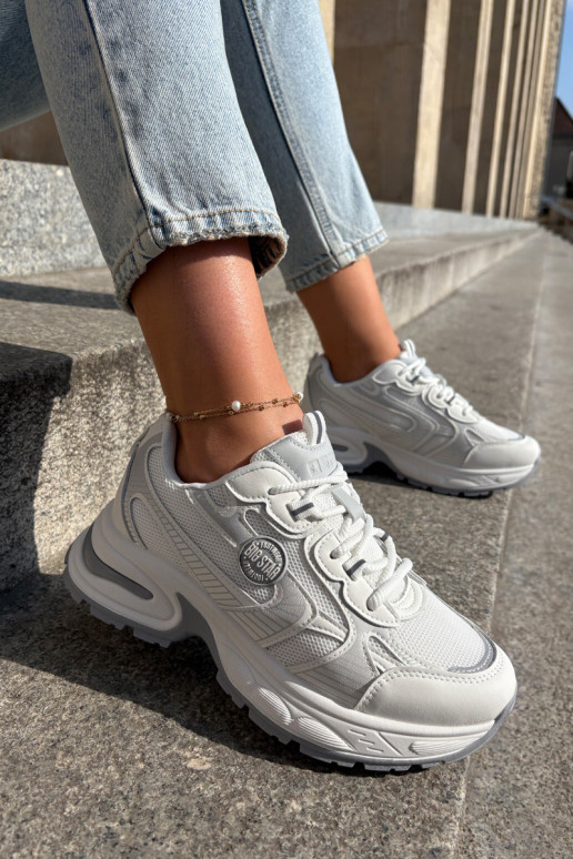 Chaussures modèle baskets Féminin Big Star RR274A191 couleur blanche