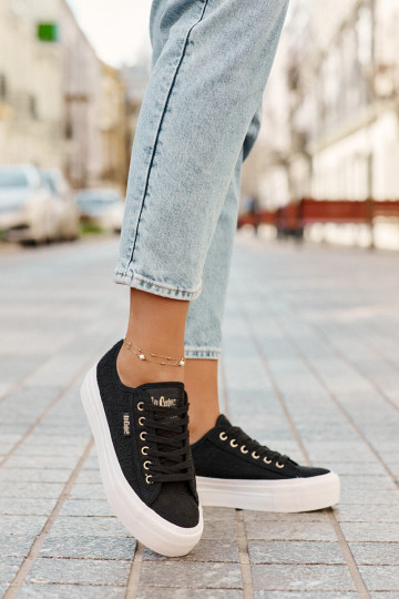 Chaussures de loisirs à lacets Lee Cooper LCIN-25-31-3439L noires