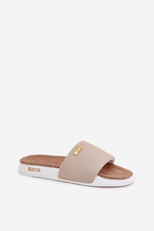 Pantoufles pour femmes Big Star RR274A102 beige Pantoufles pour femmes Big Star RR274A102 beige