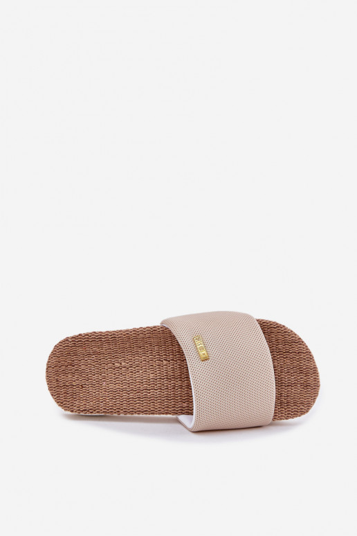 Pantoufles pour femmes Big Star RR274A102 beige Pantoufles pour femmes Big Star RR274A102 beige