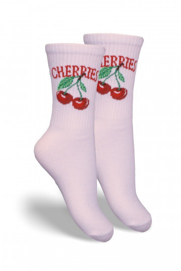 Chaussettes pour enfants Jeunesse CHERRIES couleur rose