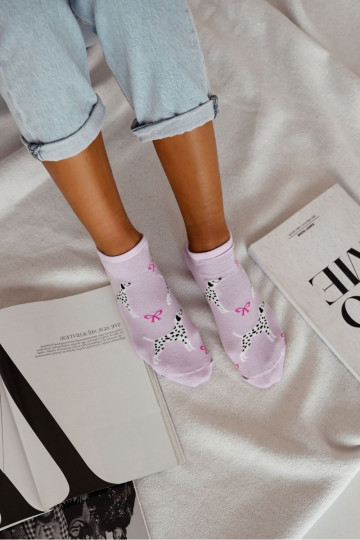 Chaussettes Féminin Dalmatyńczyk Couleur violette