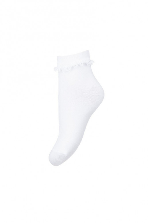Chaussettes pour enfants avec de la dentelle couleur blanche