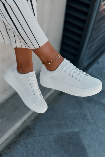 Chaussures de loisirs avec une plateforme Big Star RR274463 couleur blanche