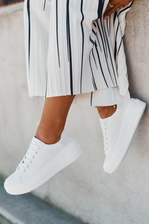  Chaussures de loisirs avec une plateforme Big Star RR274463 couleur blanche