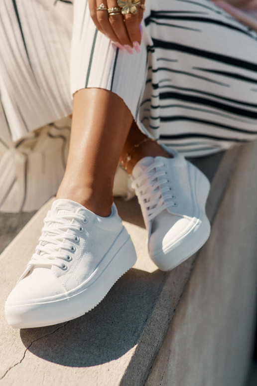  Chaussures de loisirs avec une plateforme Big Star RR274463 couleur blanche