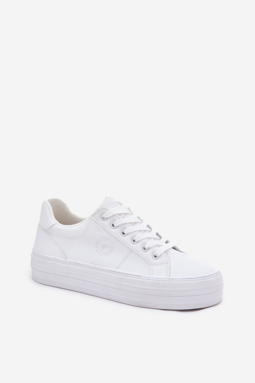 Eko Peau Chaussures de loisirs avec une plateforme Big Star RR274298 couleur blanche Eko Peau Chaussures de loisirs avec une plateforme Big Star RR274298 couleur blanche