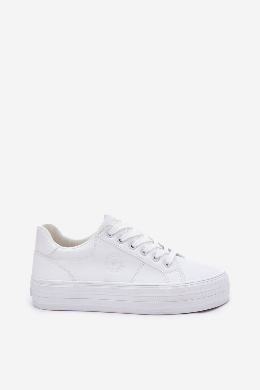 Eko Peau Chaussures de loisirs avec une plateforme Big Star RR274298 couleur blanche Eko Peau Chaussures de loisirs avec une plateforme Big Star RR274298 couleur blanche