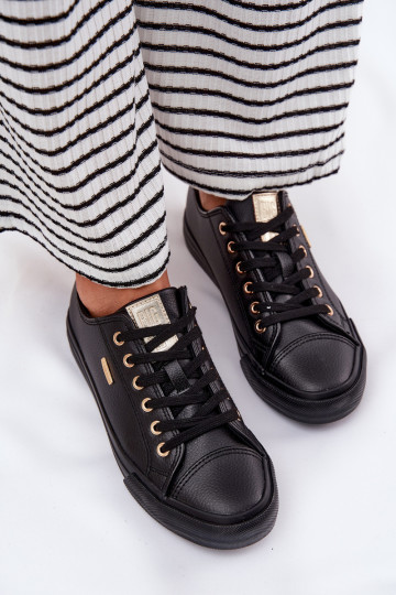 Chaussures de loisirs en cuir écologique Big Star RR274749 couleur noire 2