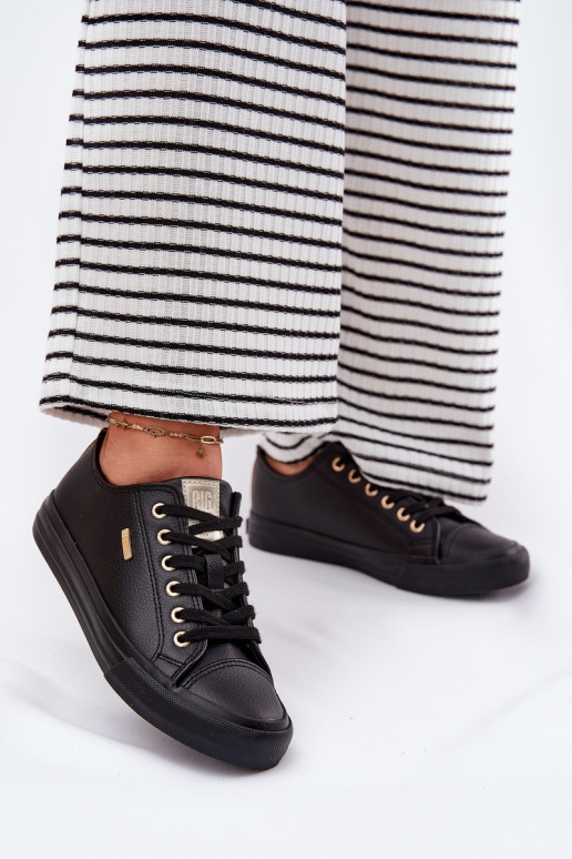 Chaussures de loisirs en cuir écologique Big Star RR274749 couleur noire