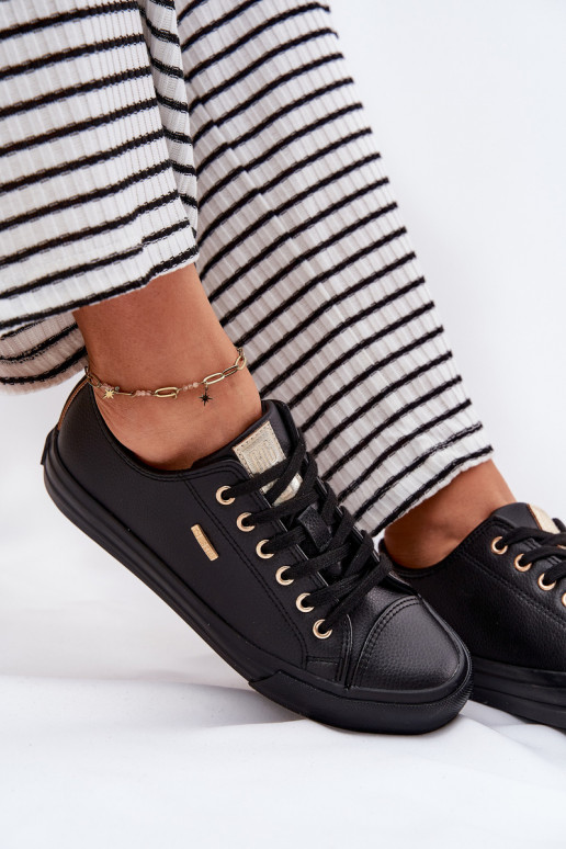 Chaussures de loisirs en cuir écologique Big Star RR274749 couleur noire