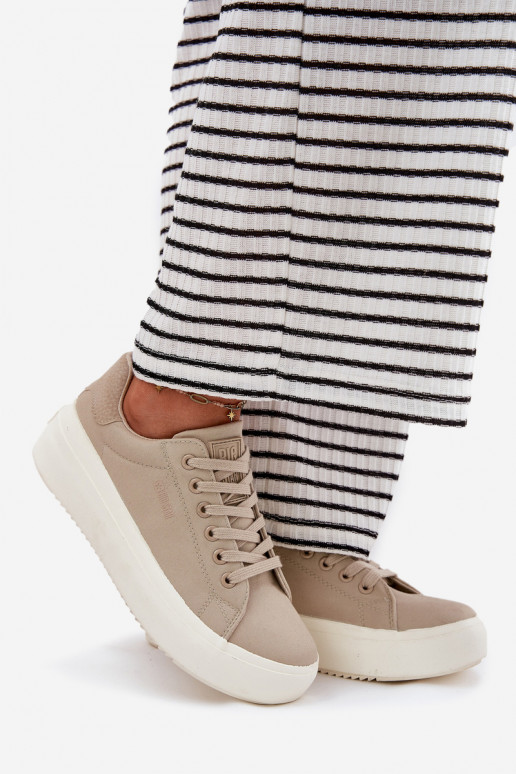  Chaussures de loisirs avec une plateforme Big Star RR274465 beige