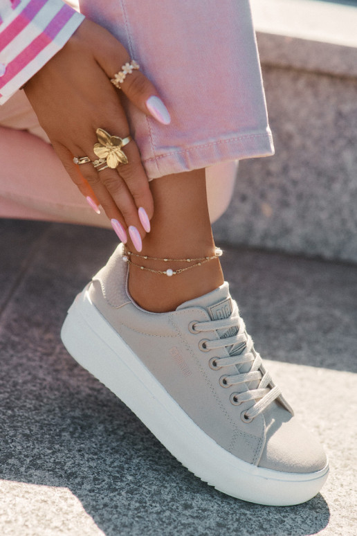  Chaussures de loisirs avec une plateforme Big Star RR274465 beige