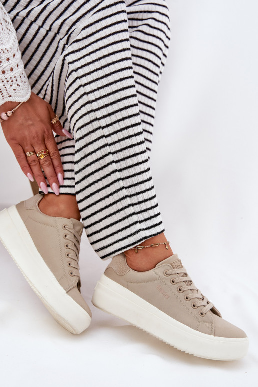  Chaussures de loisirs avec une plateforme Big Star RR274465 beige
