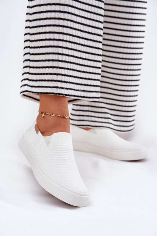 Chaussures de loisirs Slip-On Big Star RR274717 couleur blanche