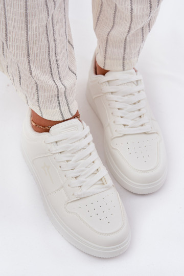 Chaussures modèle baskets Féminin Big Star RR274A241 HI-POLY SYSTEM couleur blanche