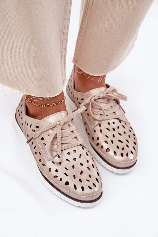 chaussures Peau Féminin S.Barski LR51-611 couleur dorée chaussures Peau Féminin S.Barski LR51-611 couleur dorée