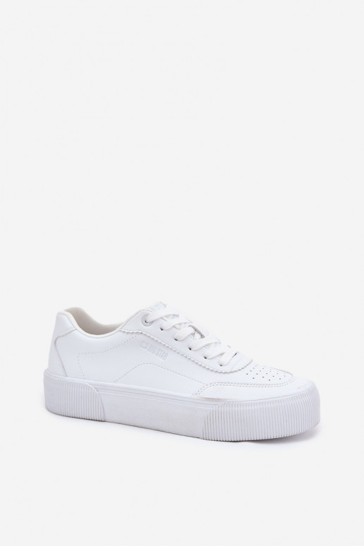 Faible Chaussures modèle baskets en cuir écologique Big Star RR274303 couleur blanche