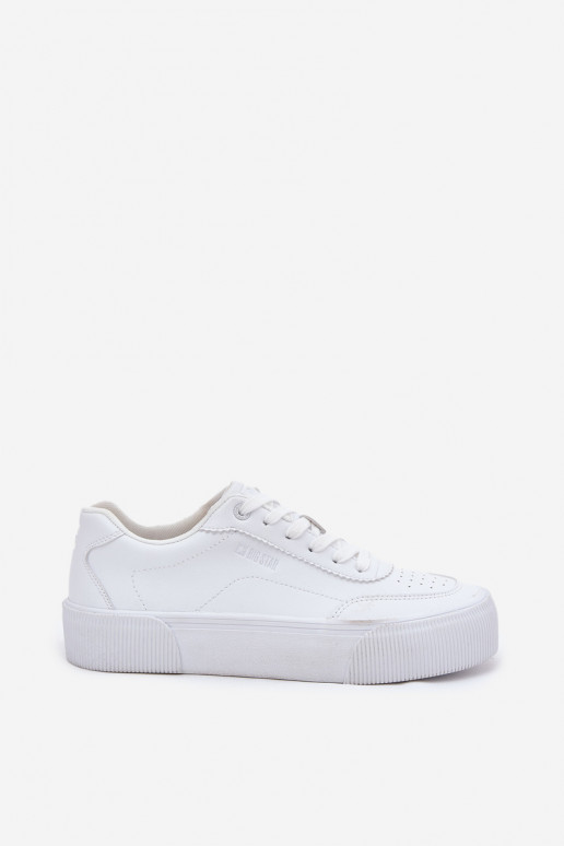 Faible Chaussures modèle baskets en cuir écologique Big Star RR274303 couleur blanche