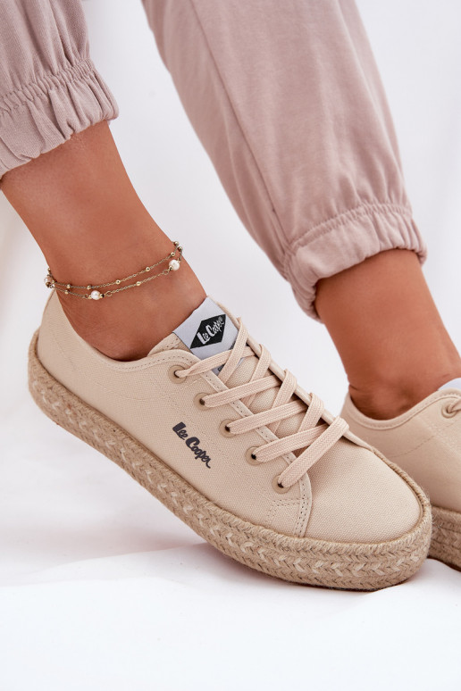 Chaussures de loisirs Avec tresse Lee Cooper LCDANS-25-44-3215 beige Chaussures de loisirs Avec tresse Lee Cooper LCDANS-25-44-3215 beige