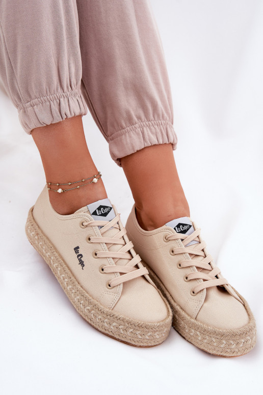 Chaussures de loisirs Avec tresse Lee Cooper LCDANS-25-44-3215 beige Chaussures de loisirs Avec tresse Lee Cooper LCDANS-25-44-3215 beige