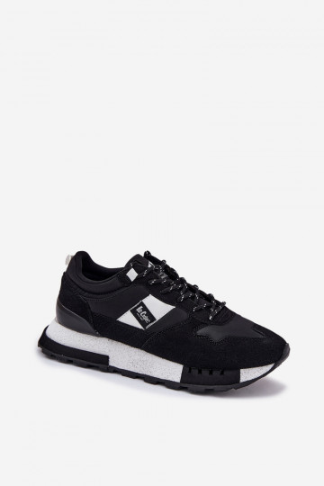 Chaussures modèle baskets Mâle avec une plateforme Lee Cooper LCJ-25-03-3378M couleur noire