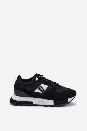 Chaussures modèle baskets Mâle avec une plateforme Lee Cooper LCJ-25-03-3378M couleur noire 2