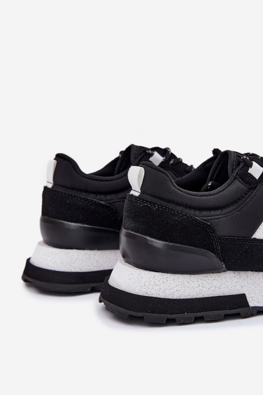 Chaussures modèle baskets Mâle avec une plateforme Lee Cooper LCJ-25-03-3378M couleur noire