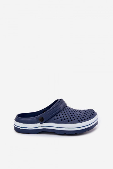 Pantoufles légères Chaussons Mâle bleu foncé Il fautravena 2